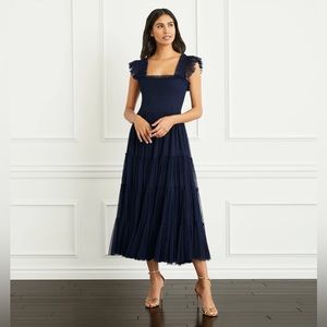 NWT Hill House Collector's Edition Navy Tulle Ellie Nap Dress Size XS